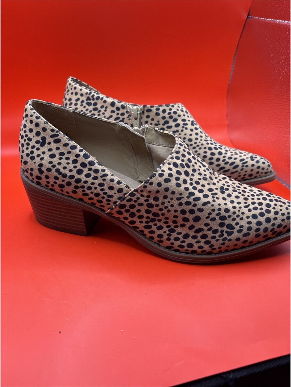Maurices Women's Animal Print Pointed Toe Low Heel Booties